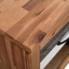 Bedside Table Solid Acacia Wood 40x30x48 cm