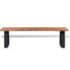 Industrial Bench Solid Acacia Wood 145 cm