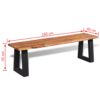 Industrial Bench Solid Acacia Wood 160 cm