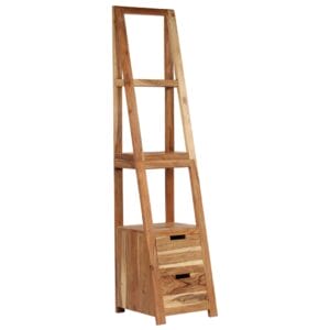 Bookshelf Solid Acacia Wood 40x45x175 cm Brown