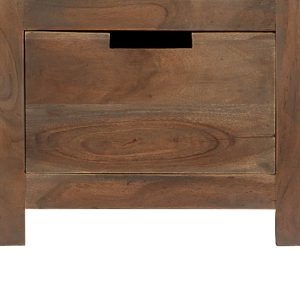 Bookshelf Solid Acacia Wood 40x45x175 cm Grey