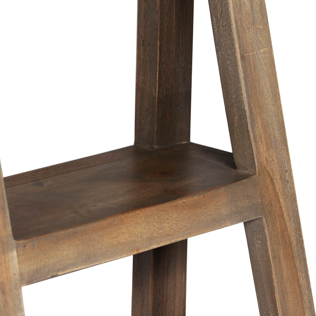 Bookshelf Solid Acacia Wood 40x45x175 cm Grey