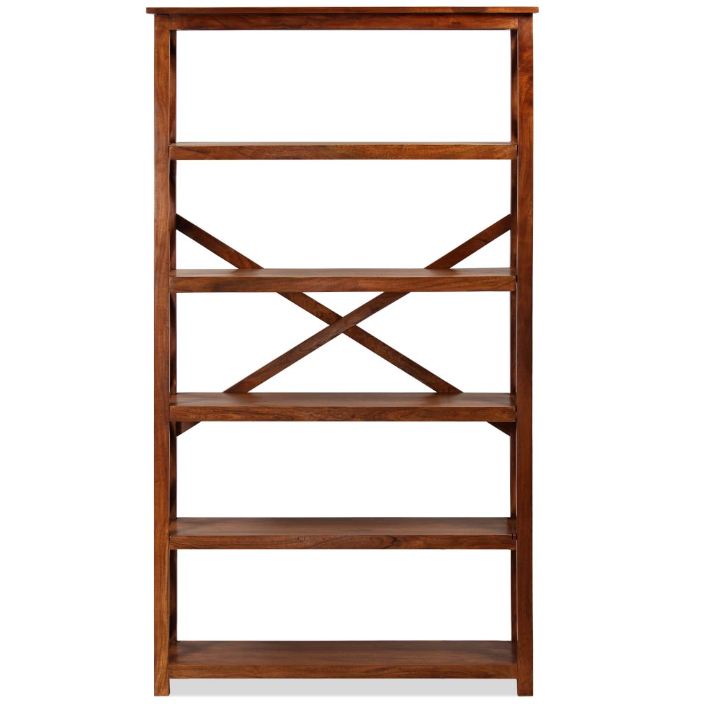 Bookshelf Solid Acacia Wood Sheesham 100x30x180 cm