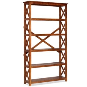 Bookshelf Solid Acacia Wood Sheesham 100x30x180 cm