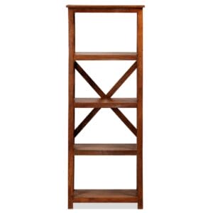 Bookshelf Solid Acacia Wood Sheesham Finish 60x30x160 cm