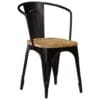 Casa Black Dining Chairs 4 pcs Solid Mango Wood