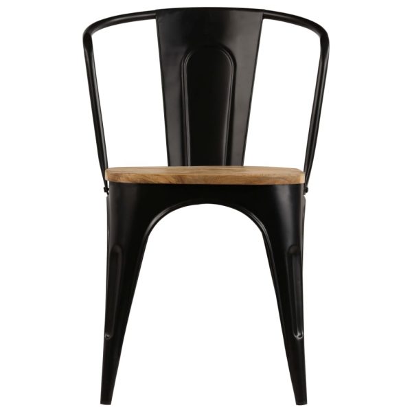 Casa Black Dining Chairs 4 Pcs Solid Mango Wood
