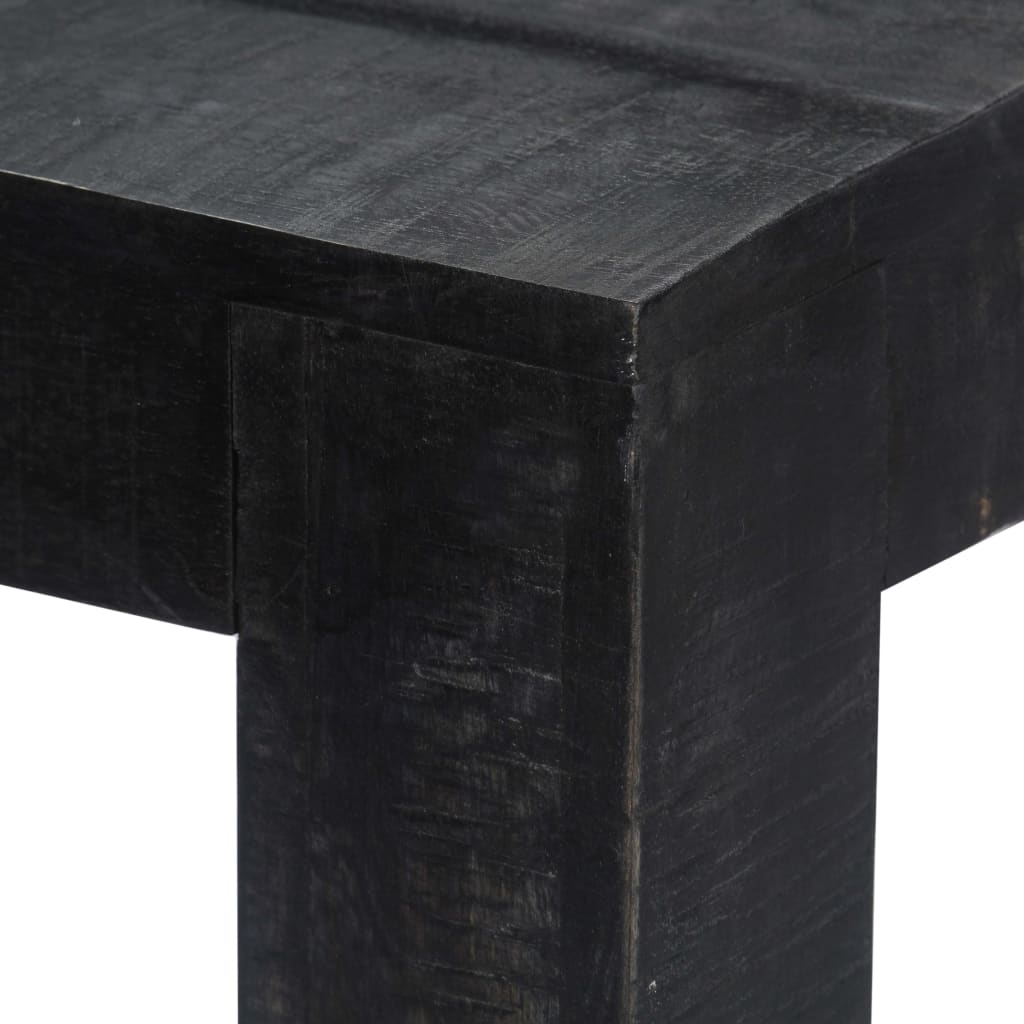 Casa Black Dining Table 118x60x76 cm Solid Mango Wood