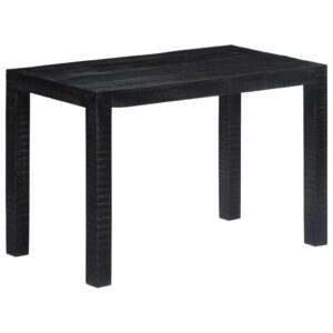 Casa Black Dining Table 118x60x76 cm Solid Mango Wood