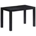 Casa Black Dining Table 118x60x76 cm Solid Mango Wood 1
