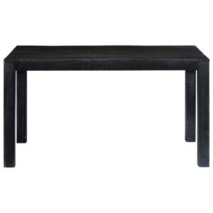 Casa Black Dining Table 140x80x76 cm Solid Mango Wood
