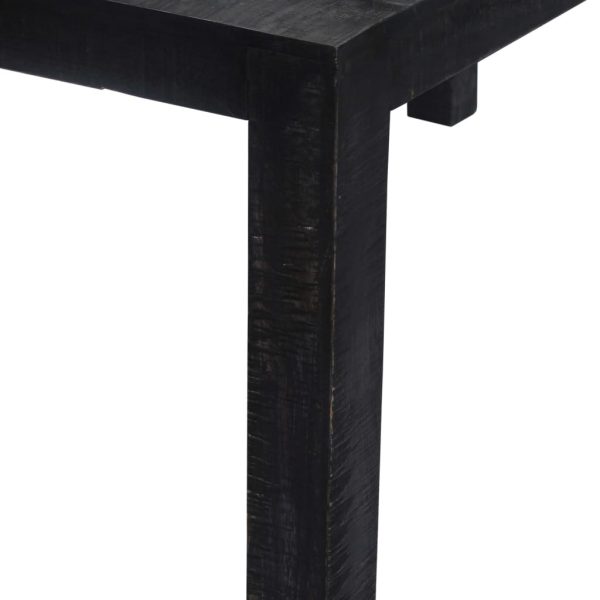 Casa Black Dining Table 140X80X76 Cm Solid Mango Wood