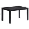 Casa Black Dining Table 140x80x76 cm Solid Mango Wood