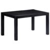 Casa Black Dining Table 140x80x76 cm Solid Mango Wood