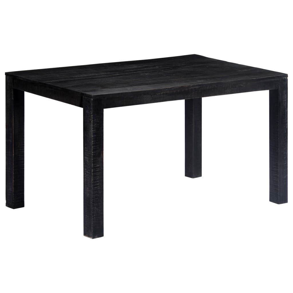 Casa Black Dining Table 140x80x76 cm Solid Mango Wood