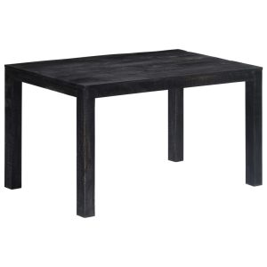 Casa Black Dining Table 140x80x76 cm Solid Mango Wood