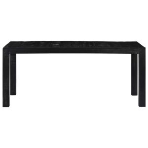 Casa Black Dining Table 180x90x76 cm Solid Mango Wood