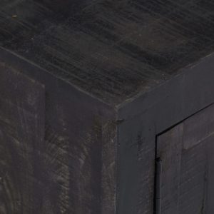 Casa Black TV Cabinet 118x30x40 cm Mango Wood