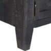Casa Black TV Cabinet 118x30x40 cm Solid Mango Wood