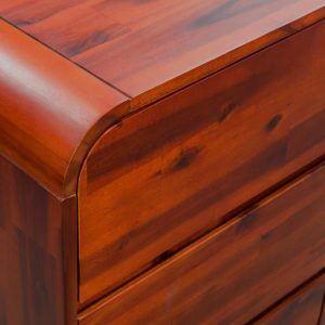 Chest Of Drawers Solid Acacia Wood 45X37X75 Cm