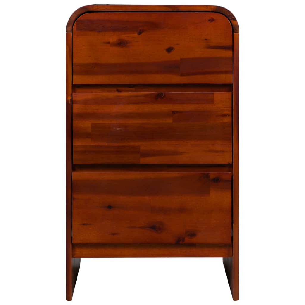 Chest of Drawers Solid Acacia Wood 45x37x75 cm