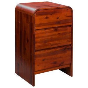 Chest of Drawers Solid Acacia Wood 45x37x75 cm