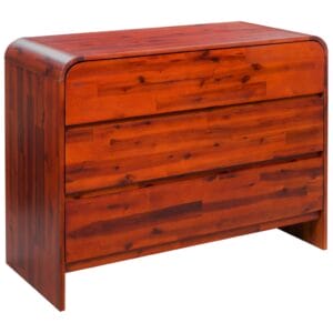 Chest of Drawers Solid Acacia Wood 90x37x75 cm