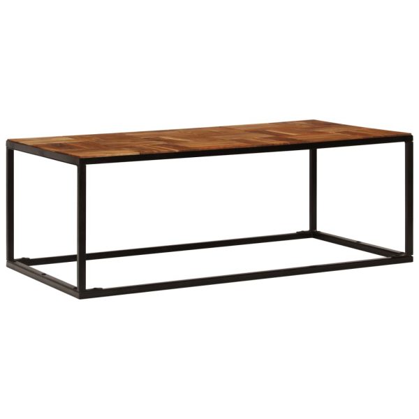 Coffee Table 110x40x60 cm Solid Acacia Wood and Steel