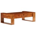 Coffee Table Solid Acacia Wood 100x50x30 cm Brown 7