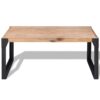 Coffee Table Solid Acacia Wood 100x60x45 cm