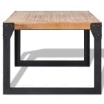 Coffee Table Solid Acacia Wood 100x60x45 cm 3