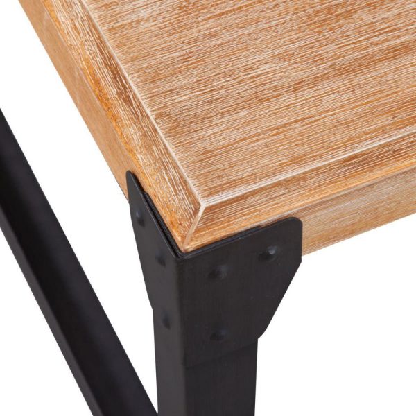 Industrial Coffee Table Acacia Wood 100x60x45cm