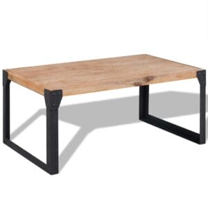 Industrial Coffee Table Acacia Wood