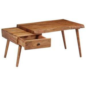 Coffee Table Solid Acacia Wood 100X60X45 Cm