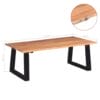 Coffee Table Solid Acacia Wood 110x60x40 cm