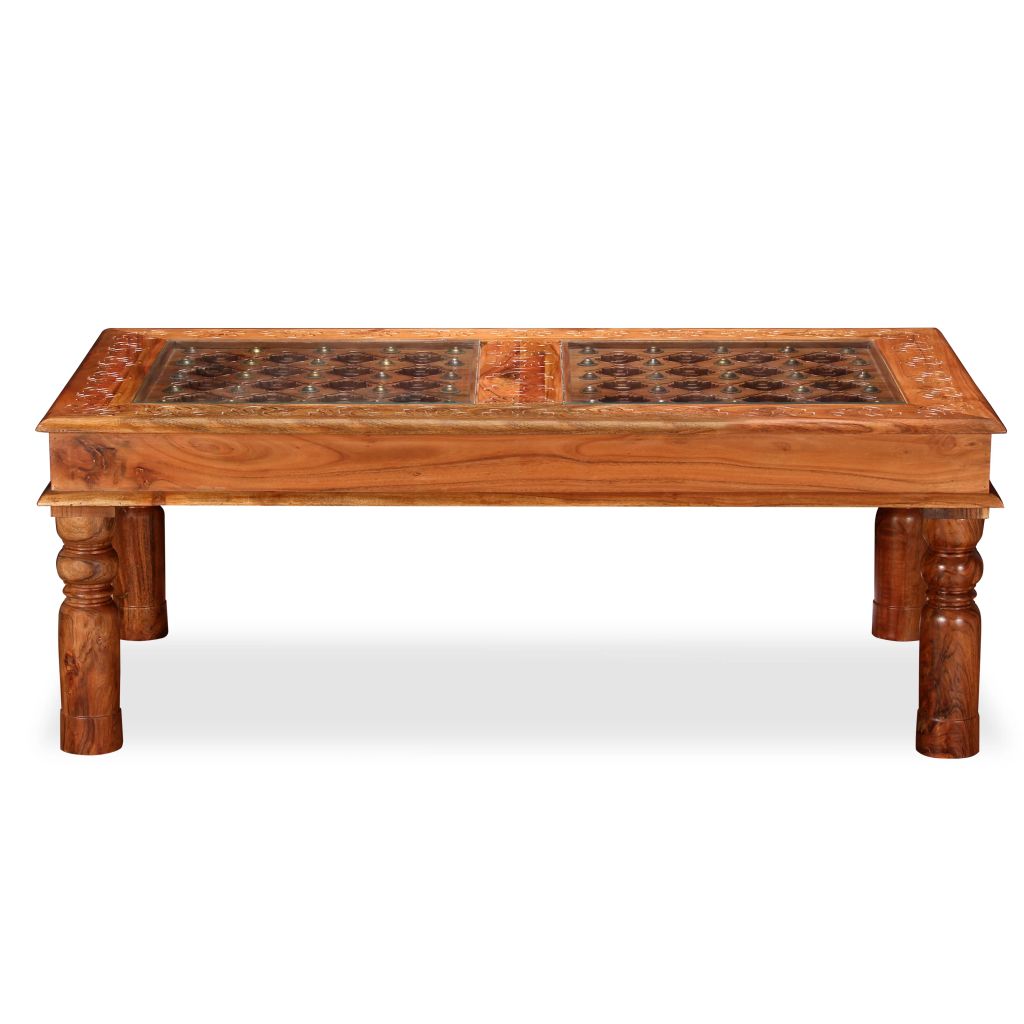 Coffee Table Solid Acacia Wood 110x60x40 cm