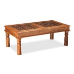 Coffee Table Solid Acacia Wood 110x60x40 cm 4