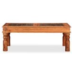 Coffee Table Solid Acacia Wood 110x60x40 cm 5