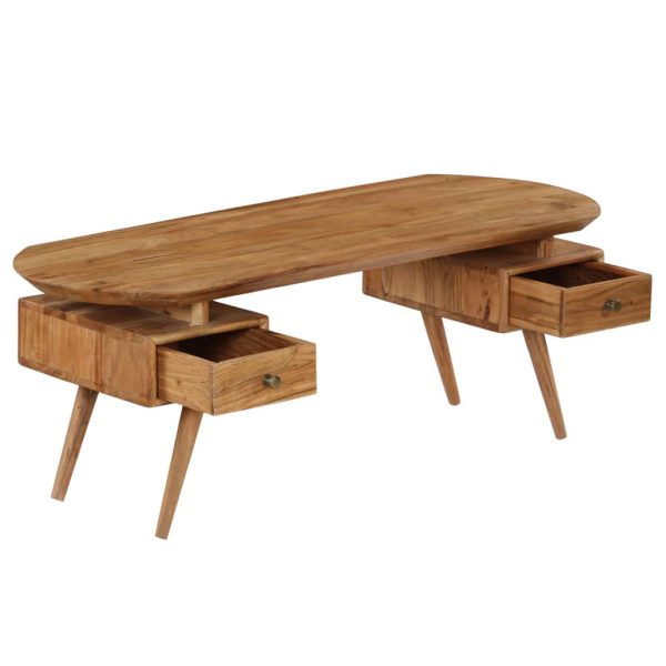 Coffee Table Solid Acacia Wood 120x50x45 cm