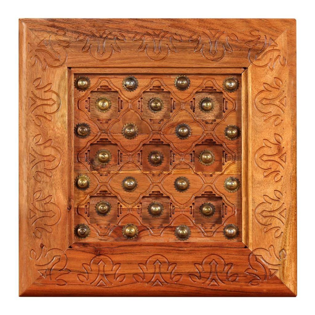 Coffee Table Solid Acacia Wood 45x45x40 cm