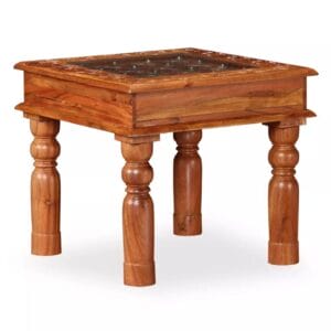 Coffee Table Solid Acacia Wood 45x45x40 cm