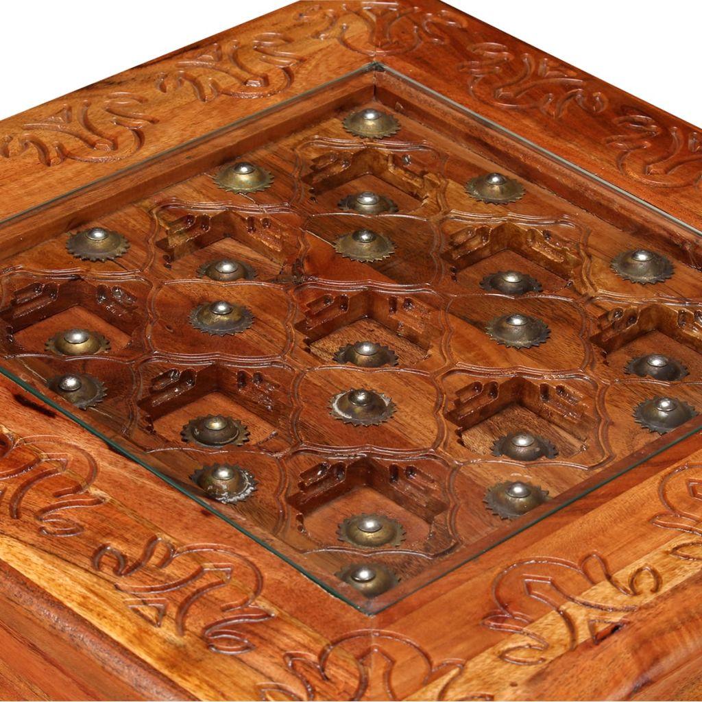 Coffee Table Solid Acacia Wood 45x45x40 cm