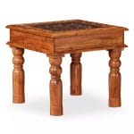 Coffee Table Solid Acacia Wood 45x45x40 cm 1