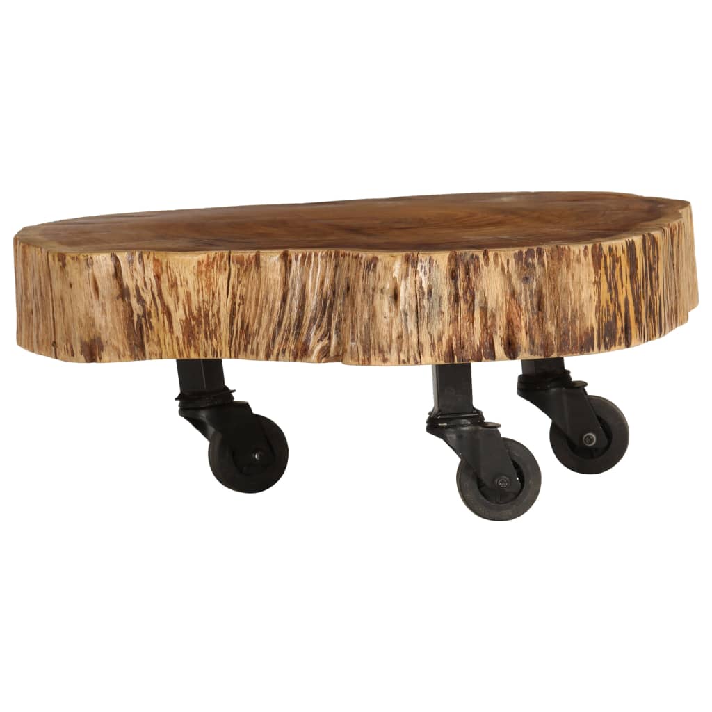 Coffee Table Solid Acacia Wood 60x55x25 cm