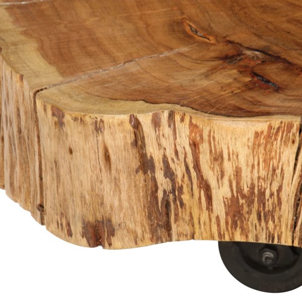 Coffee Table Solid Acacia Wood 60x55x25 cm