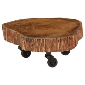 Coffee Table Solid Acacia Wood 60x55x25 cm