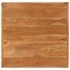 Coffee Table Solid Acacia Wood 80x80x41 cm Brown