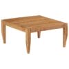 Coffee Table Solid Acacia Wood 80x80x41 cm Brown