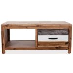 Coffee Table Solid Acacia Wood 90x50x37