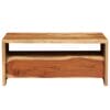 Coffee Table & TV Stand Solid Acacia Wood Live Edges 90x50x40 cm Natural